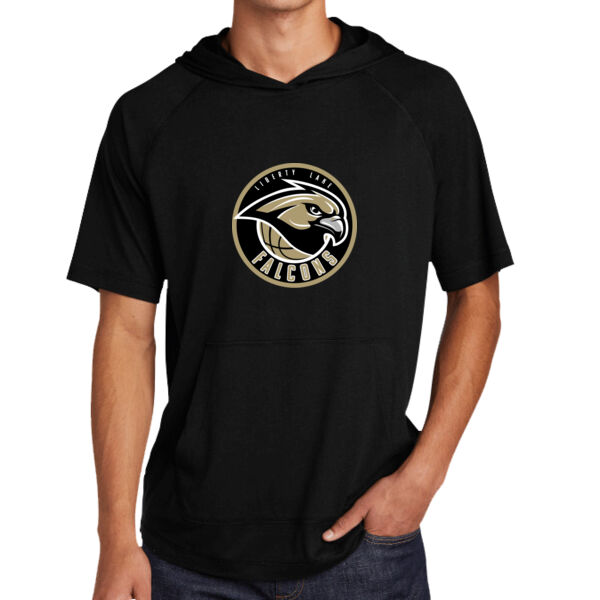 Liberty Lake Falcons PosiCharge ® Tri Blend Wicking Short Sleeve Hoodie Thumbnail